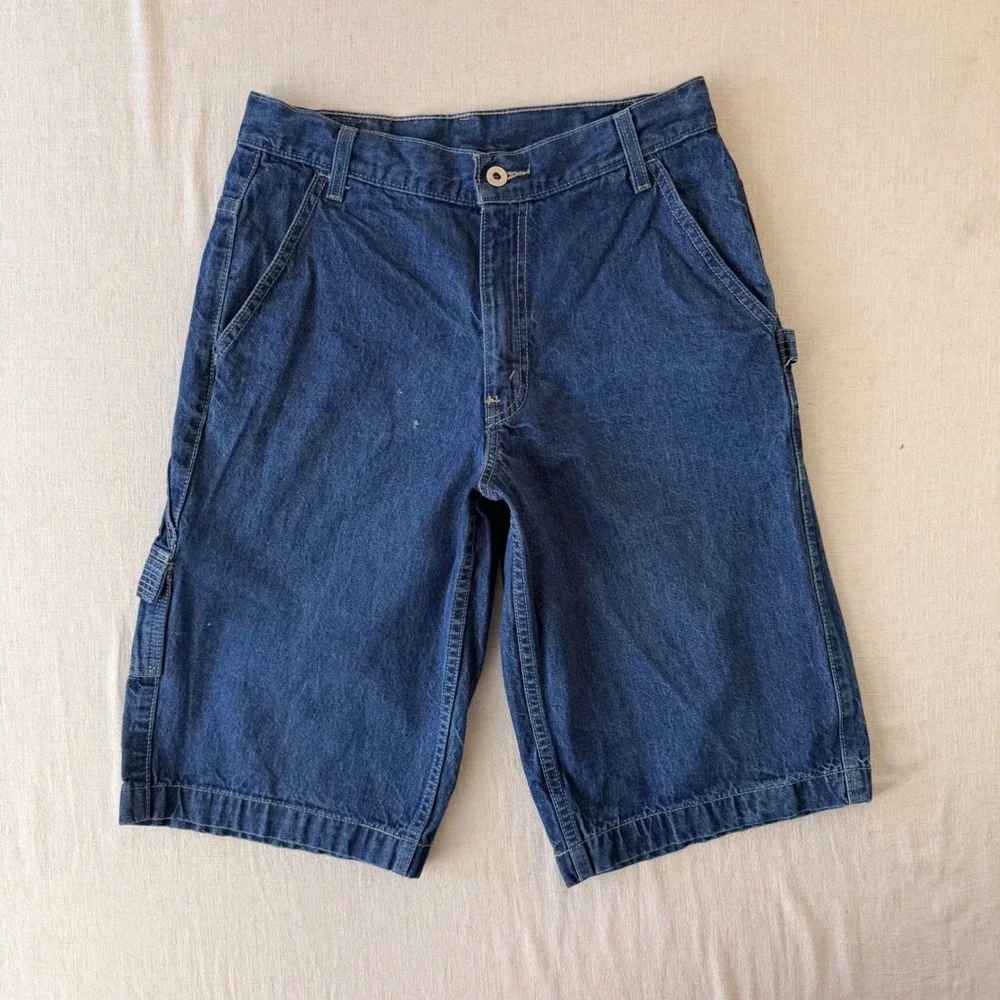 Vintage 1999 Levi's Carpenter Jorts W29 Baggy Y2K Skater Red Tab